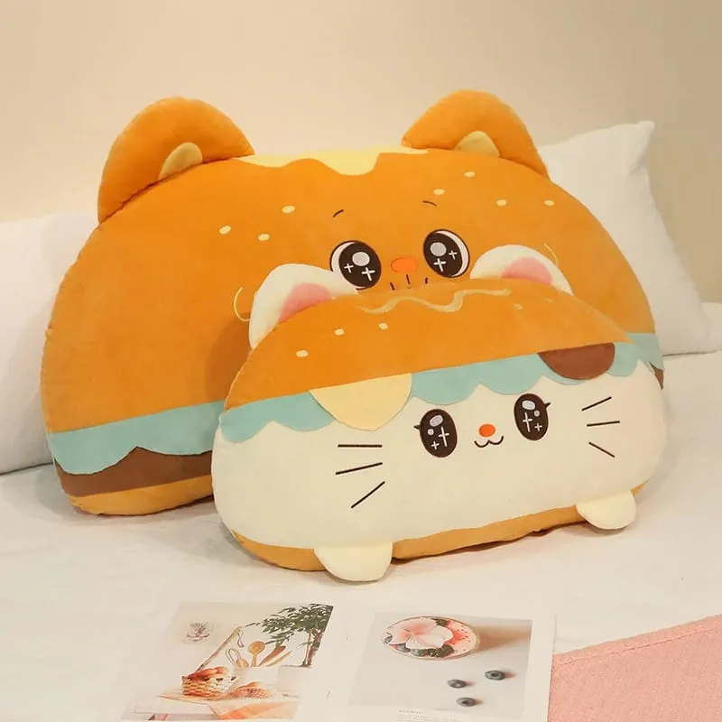 Hamburger Plush Cushion 58/88cm Stuffed Pillow Kawaii Sofa Bed Seat Decor Cushion Adorably Home Decor Toys Birthday Gifts