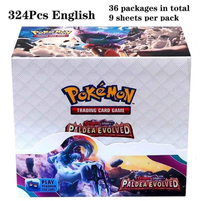324Pcs Pokemon TCG: Sword & Shield Tempest Bonds Booster Box Trading Card Game Pokemon Card Kids Toys Board Game — image 10