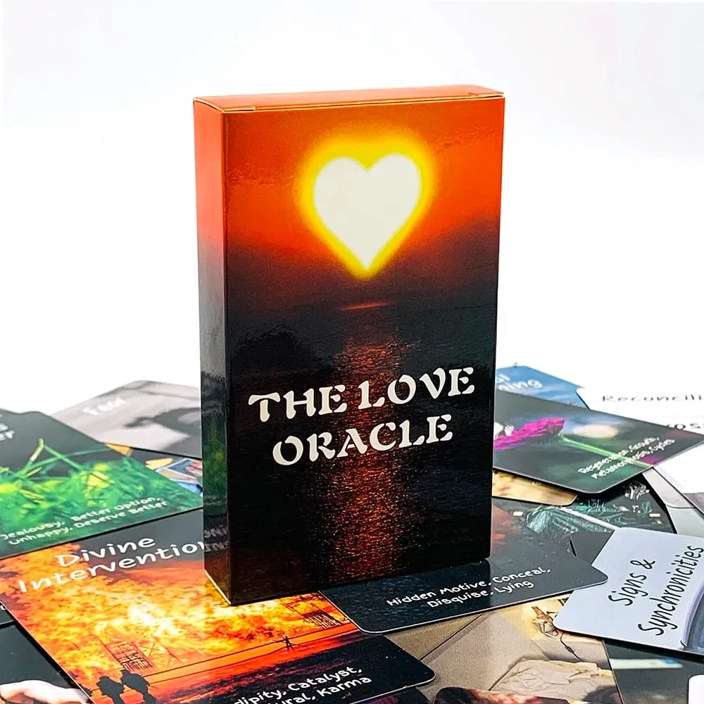 The Love Oracle Cards 54 Cards with Heart-Themed Art – Perfect for Singles Partners & Spiritual Seekers Seeking Heart Clarity