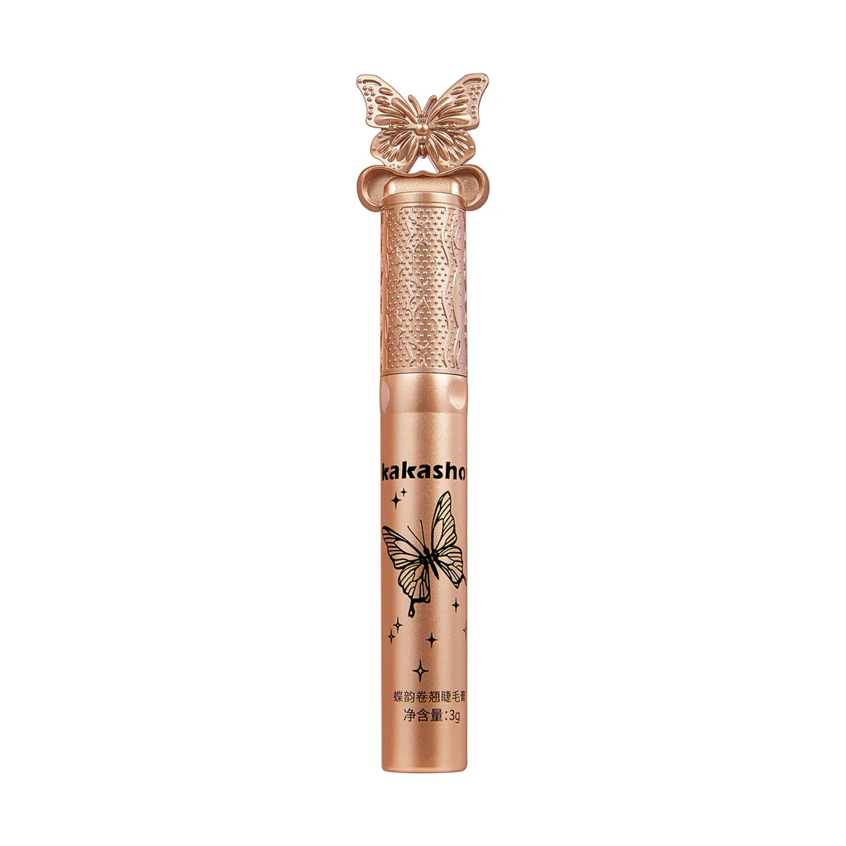 Kakashow Silk Fiber Matte Mascara Makeup แปรง Ultra-Fine ช่วยให้ขนตายาวกันน้ำ Fast Dry Black Curling
