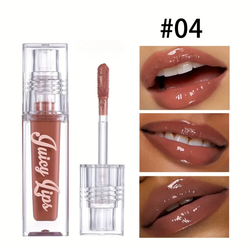 Óleo labial hidratante Crystal - brilho preenchedor e hidratante com tons coloridos para todos os tipos de pele