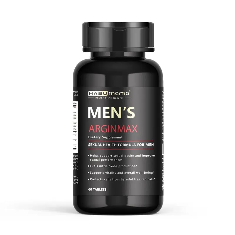 L-Arginine Male Enhancing อาหารเสริมเพื่อประสิทธิภาพความอดทนและความแข็งแรงของกล้ามเนื้อและความอดทน Non-GMO 60 เม็ด