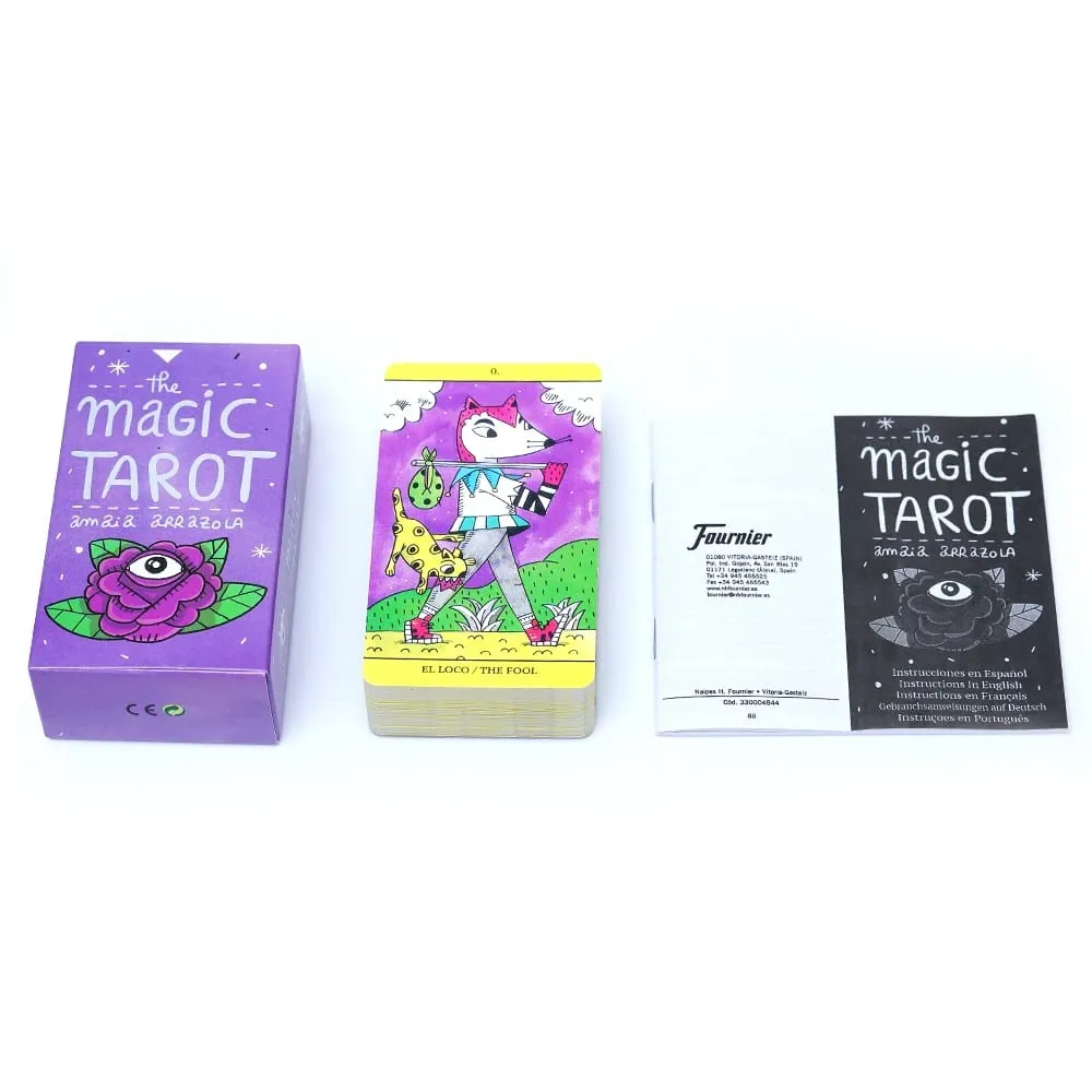 España The Magic Tarot Cards in Spanish Version Board Game Divination Deck for Beginners Oracle Cards Tarot Deck Family Party