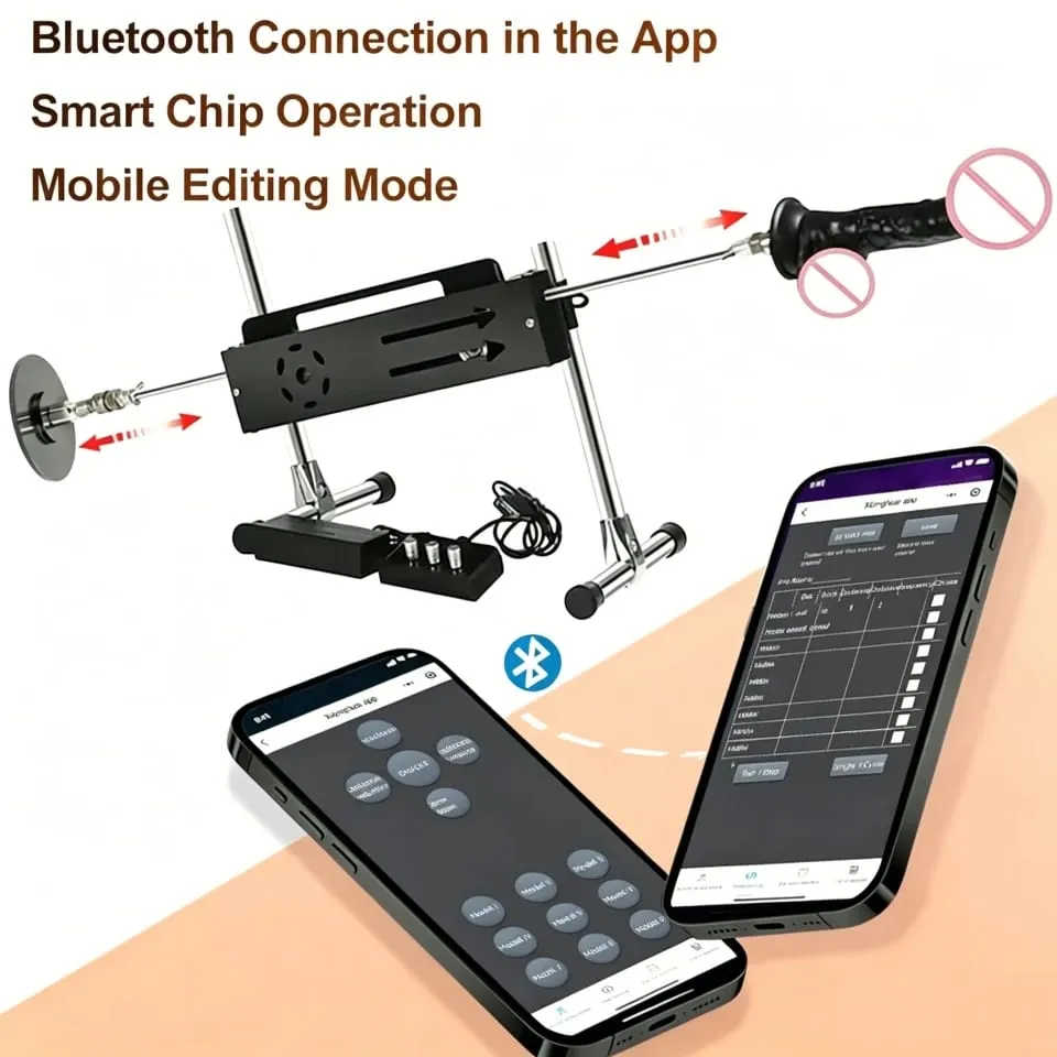 200W Powerful Sex Machine Quite & Intelligent Love Machine Dildos for Women and Men Long Strokes 1-15cm Sex Machine