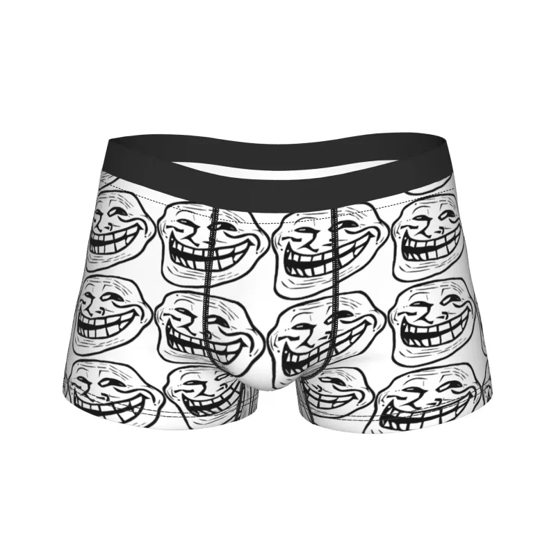Rage Comic Trollfac Trunk Funny Anime Pouch Underwear Hot Sale Pattern Boxer Brief Comfortable Men Underpants Plus Size