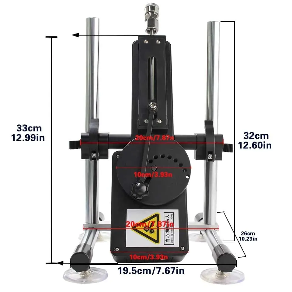 70W Automatic Telescopic SEX Machine 3-9cm Adjustable Stroke Metal & Dildo Attachments Adult Personal for Couples Men Women