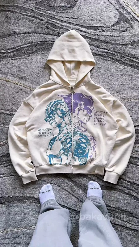 Jojo Bizarre Adventure Hoodies Women Y2k Oversized Hoodie Hip Hop Couples Harajuku Street Men Sweatshirt Anime Clothes