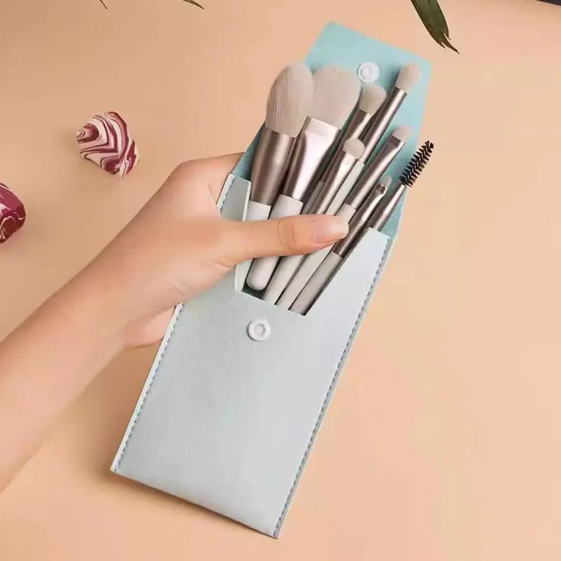 8Pcs Mini Soft Makeup Brushes Set Foundation Blush Powder Eye Shadow Highlighter Blending Make Up Cosmetic Brush Beauty Tool