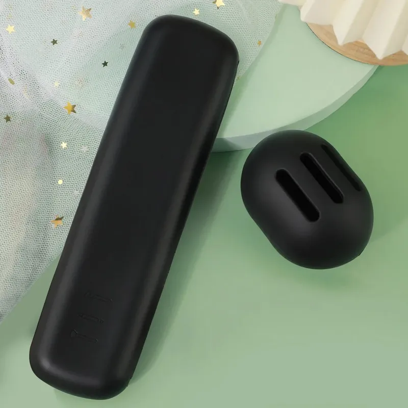 2PcsTravel Makeup Brush Holder Silicone Cosmetic Brushes Bag Makeup Sponge Case Portable Waterproof Makeup Tools for Women