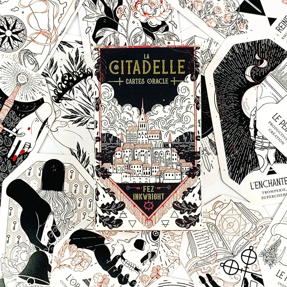 The Citadel A Fantasy Oracle Cards A 60 Octagonal Design Deck French Version Fortune Telling Divination Board Game Cards Game