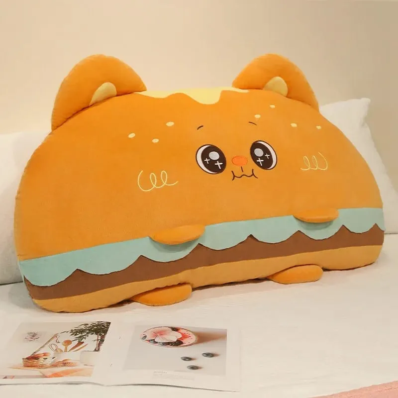 Hamburger Plush Cushion 58/88cm Stuffed Pillow Kawaii Sofa Bed Seat Decor Cushion Adorably Home Decor Toys Birthday Gifts