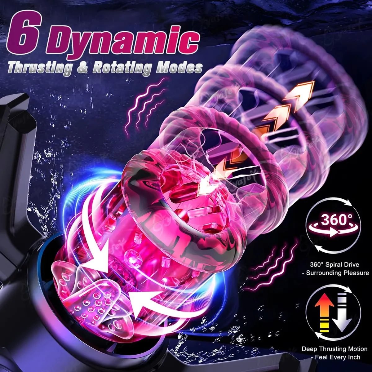 Automatic Telescopic Rotate Sucking Male Blowjob Masturbator with Handle LCD Penis Pump Pocket Pussy Adult Sex Toys for Men 18