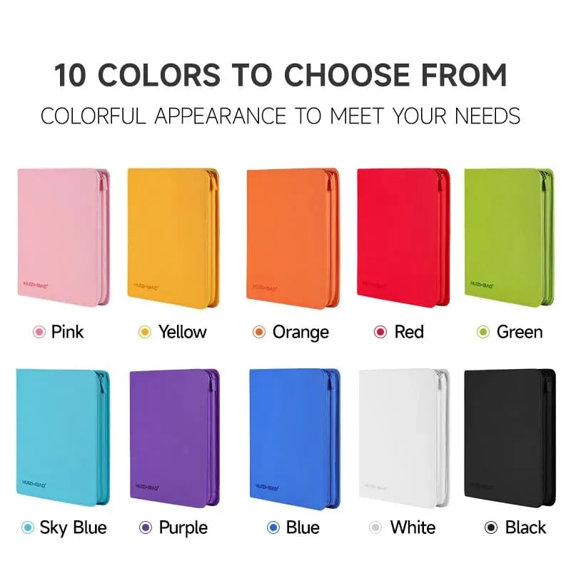 9/12 Pocket Zipper Card Binder Trading card album Durable Side Loading Card for mtg tcg for pokemon for yugioh for football