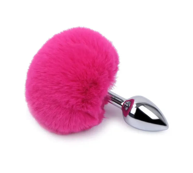 Metal Plush Rabbit Tail Anal Plug Butt Plug Prostate Massager Rabbit Ear BDSM Cosplay Erotic Sex Toys for Women Adults Sex Game