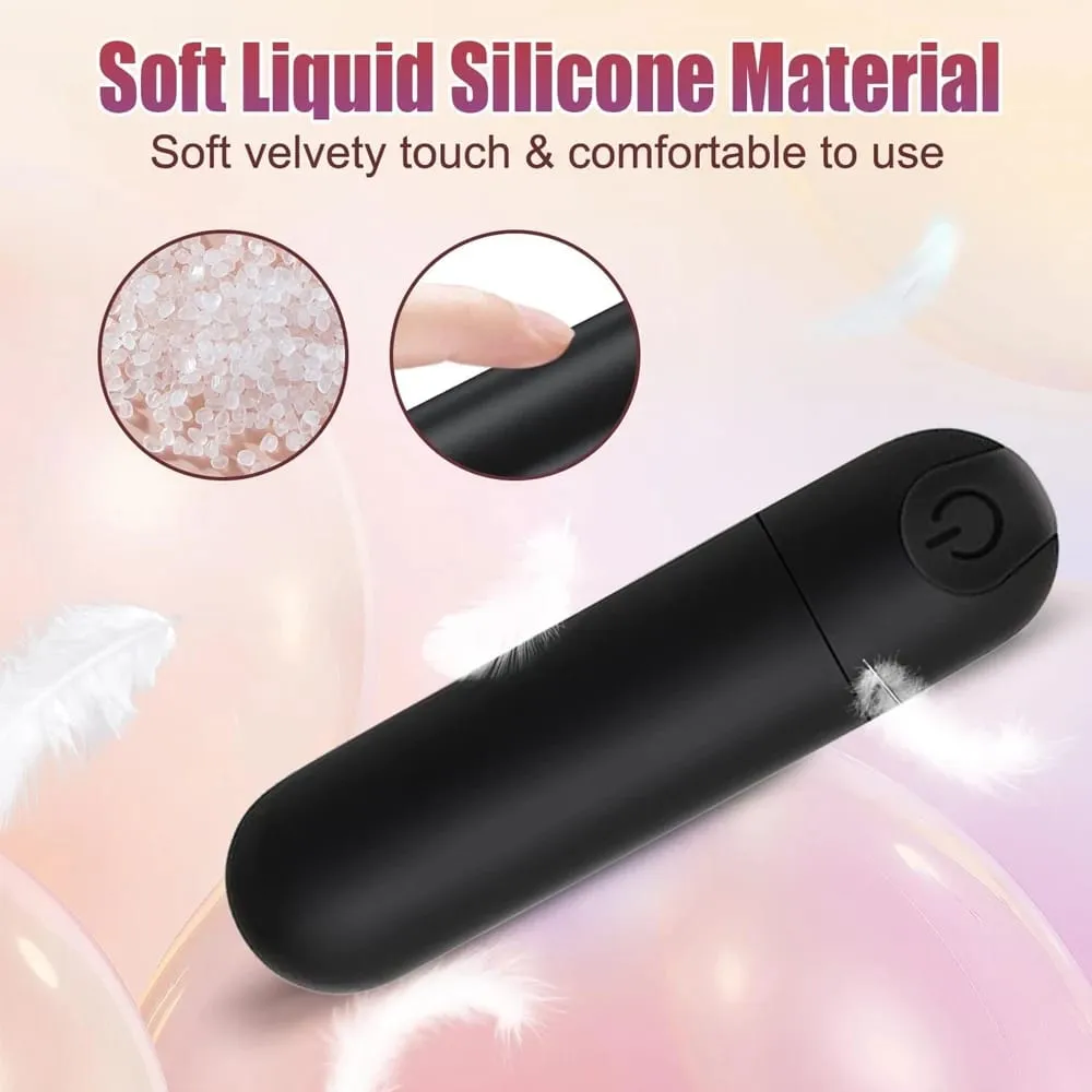 Silicone Bullet Vibrator Female Nipple Clitorals Stimulator Mini Vaginal Anal Massager Fully Waterproof Adult Sex Toys for Women