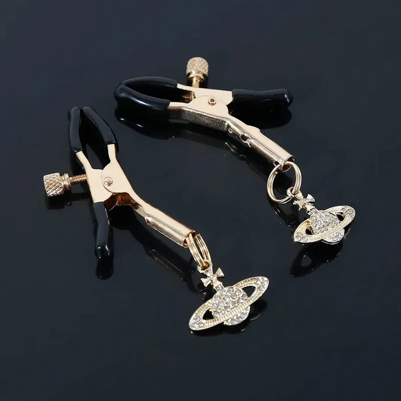 Nipple Clamps Set 7 Pairs Adjustable Screw Cute Charm Pendants Breast Clamps BDSM Fetish Body Jewelry Adult Sex Toy Women