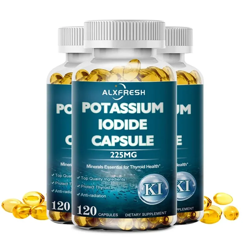 Kaliumiodidkapsler 225 mg - Rene kaliumjodidtabletter til strålingseksponering for børn og voksne