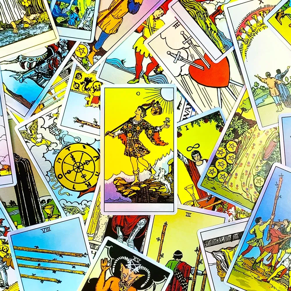 Tarot Oracle 78pcs Colorful Cards Family Entertainment Board Game Fate Divination Card Game Christmas and New Year Gifts