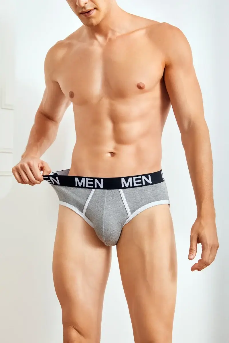 1Pcs/Set Men's Viscose Letter Panties Seamless High Quality Breathable Underpants Male Elastic Soft Comfortable Underwear S-XL