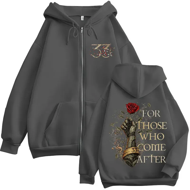 Game Clair Obscur Expedition 33 for Those Who Come After Zipper Hoodies Men's Women Clothing Fashion Zip Up Sweatshirts Jackets