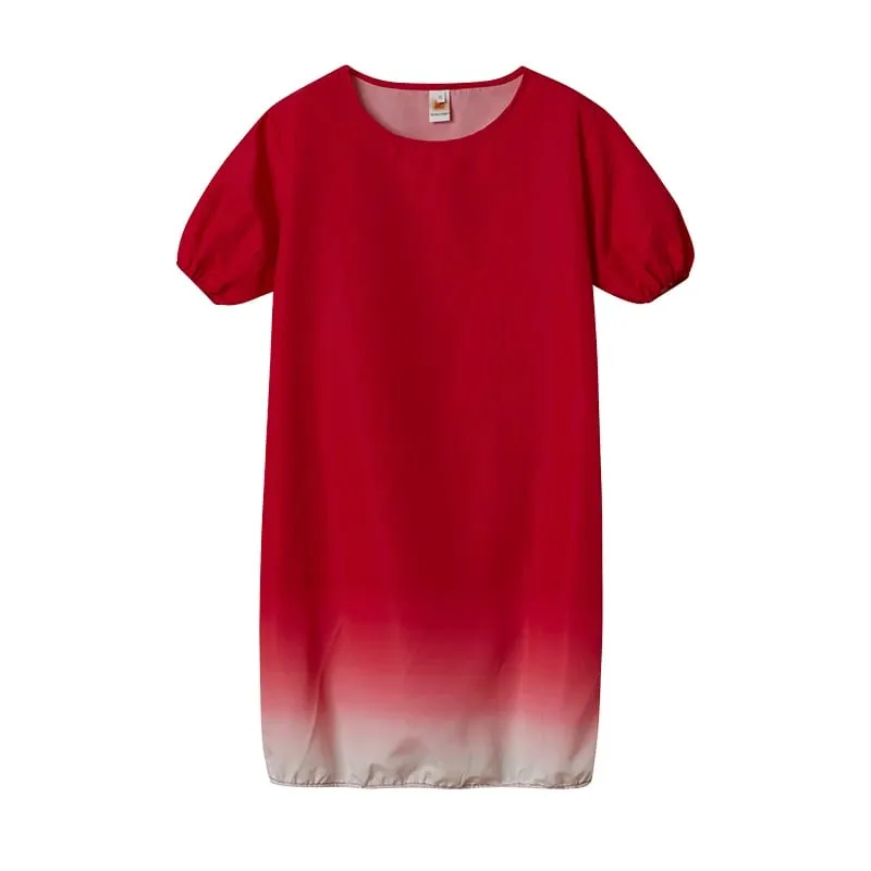 2026 Europe and America's New Large-sized Women's Clothing New Casual Gradient Dress