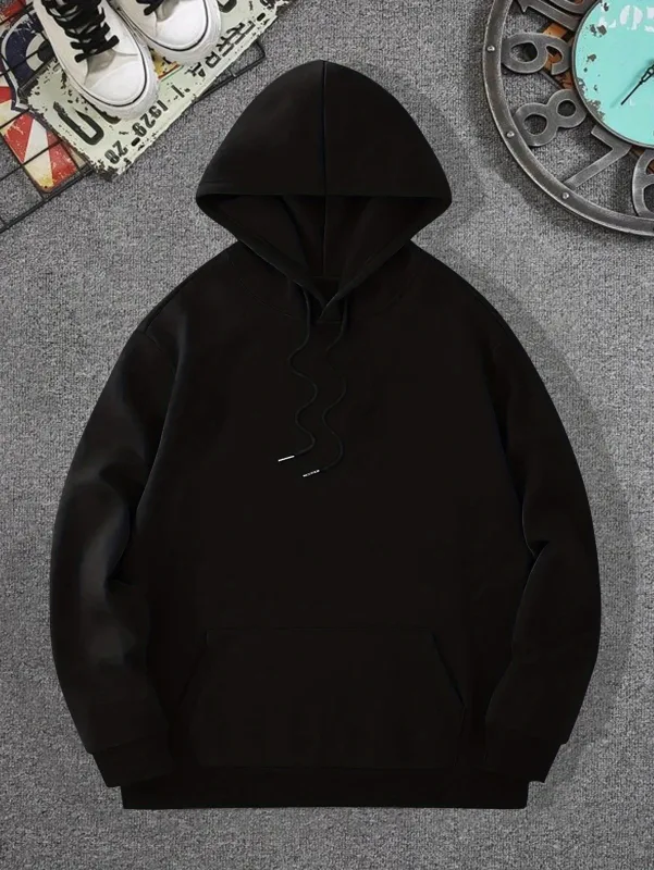 Men Celestial Mountain Back Print Hoodie Moon Star Vertical Line Art Graphic Hooded Sweatshirt Casual Outdoor Streetwear Kangaro
