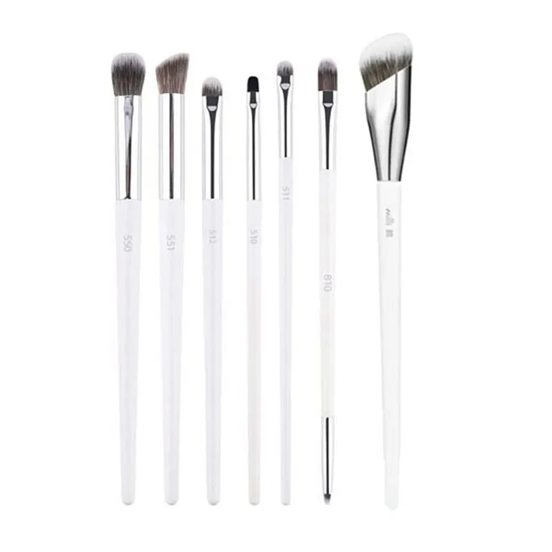 1 stk hvide pulver makeup børster 3D flydende foundation base make up børste Øjenskygge blanding Detail Face Eye Concealer Skønhedsværktøj
