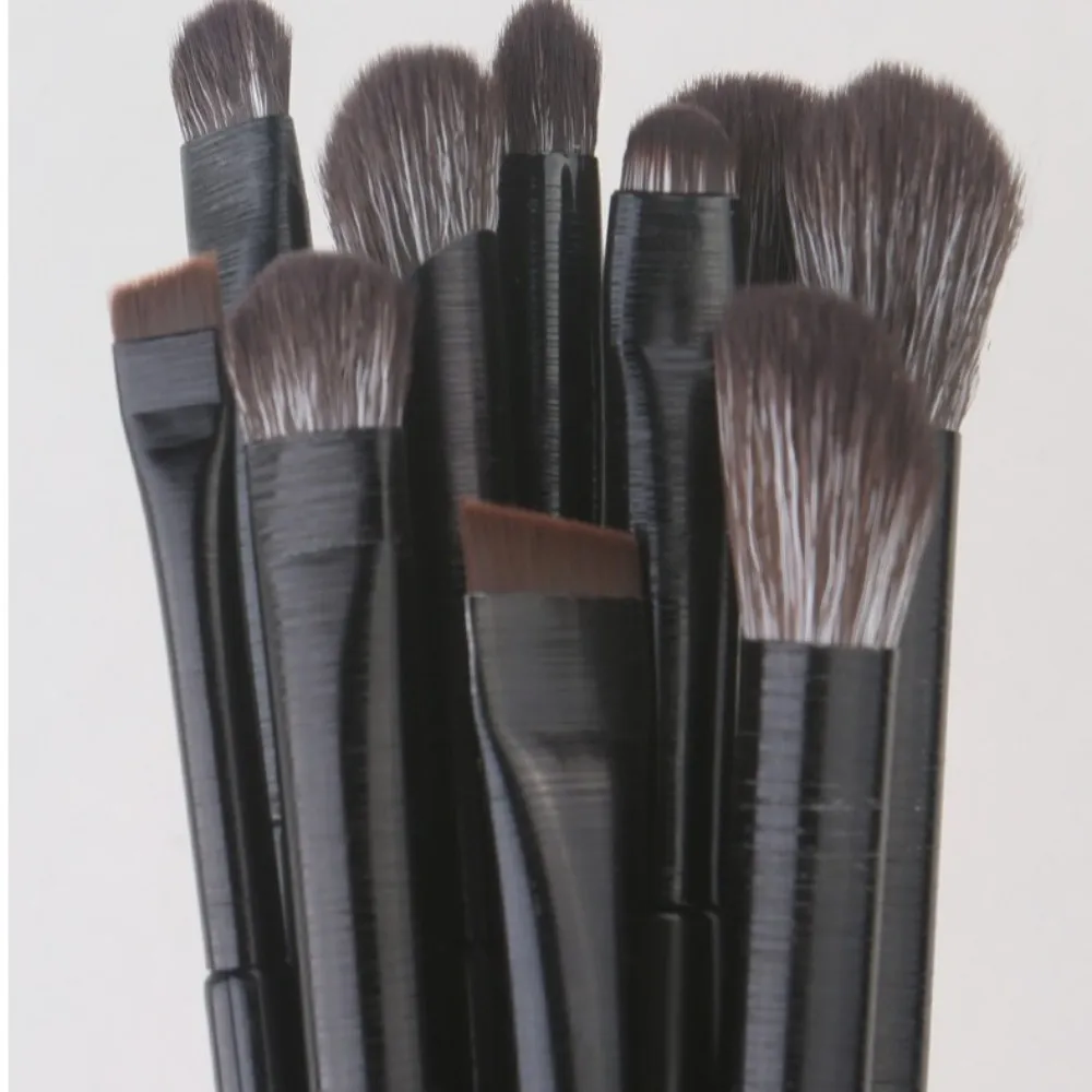 5/6pcs Convenient Multi-use Eyeshadow Brushes Soft with Plastic Handle Smudge Makeup Brushes Make Up Tools — image 2