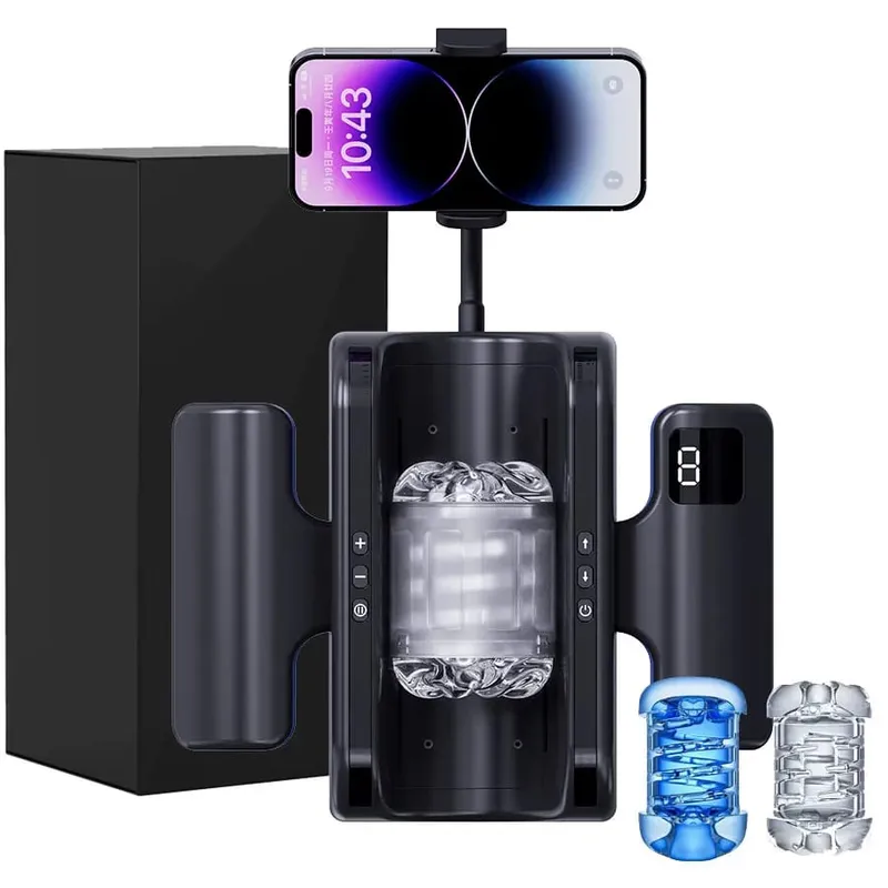Thrusting High Speed Male Masturbator Machine Automatic Telescopic Masturbation Cup Handsfree Sex Toys for Male Masturbator