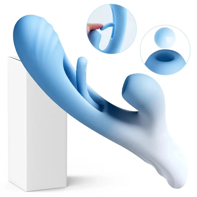 Tapping Flapping Vagina Vibrator for Women Clit Sucker Rabbit Sucking G Spot Vibrator Female Masturbator Sex Toys for Woman 18+