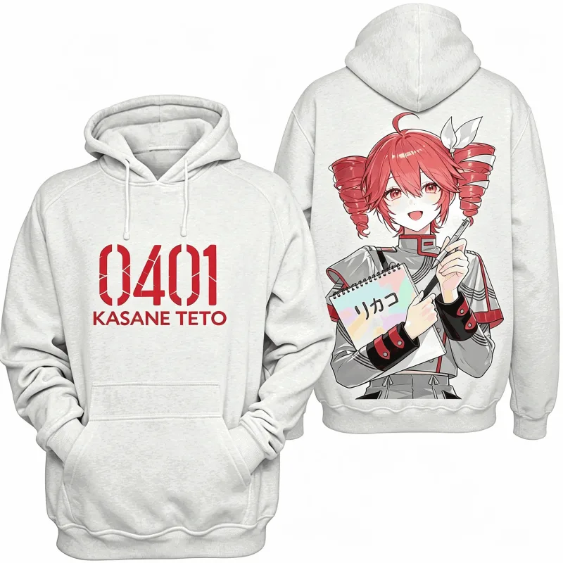 Kasane Teto Printed Oversized Unisex Vintage Loose hoodies for Men Women Fleece warm Casual Retro Fashion high quality Couples — image 24