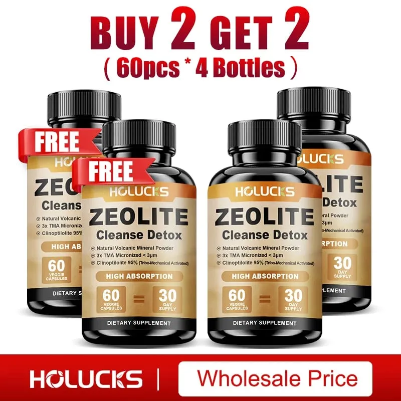 Zeolite Cleanse Detox Supplement Supports Kidney Repair Full Body Liver & Colon Detox for Mental Clarity & Focus