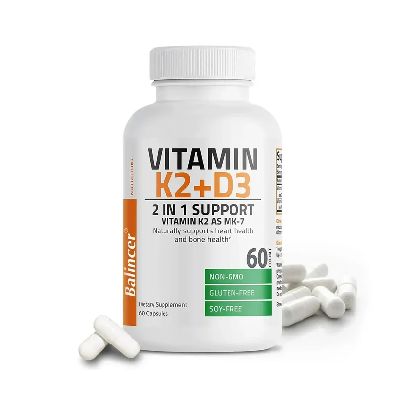 D3+K2 Vitamin D3 5000IU and 90 Mcg Vitamin K2 (MK-7) Vegan Capsules for Bone Density teeth skin heart Health and Immunity — image 8
