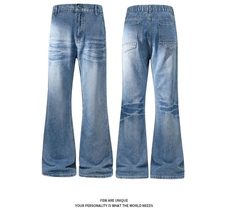 Retro Denim Pants Men's Jeans Loose Straight Casual Trousers Vintage Jeans Y2k Clothes Men's Pants Baggy Jeans Man Four Seasons — image 7