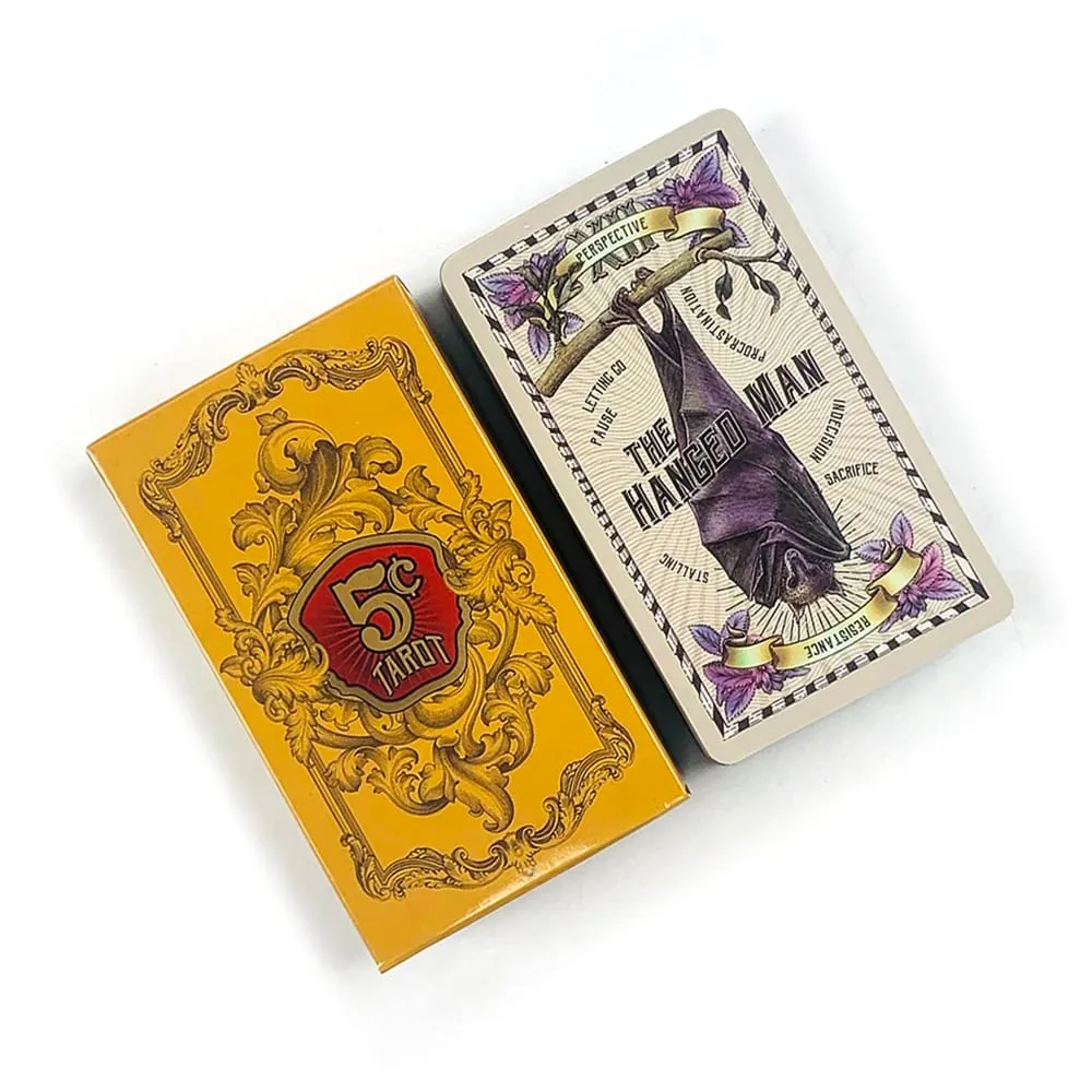 5 Cent Tarot Cards 78Pcs Vintage Retro Tarot Deck Divination Borad Game Cards Game for Tarot Reading Beginner — image 1
