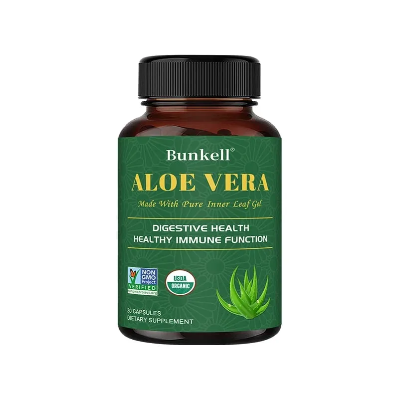 Aloe Vera Supplement - Made with Organic Aloe Vera Support Digestion Skin and Joint Health for Men and Women