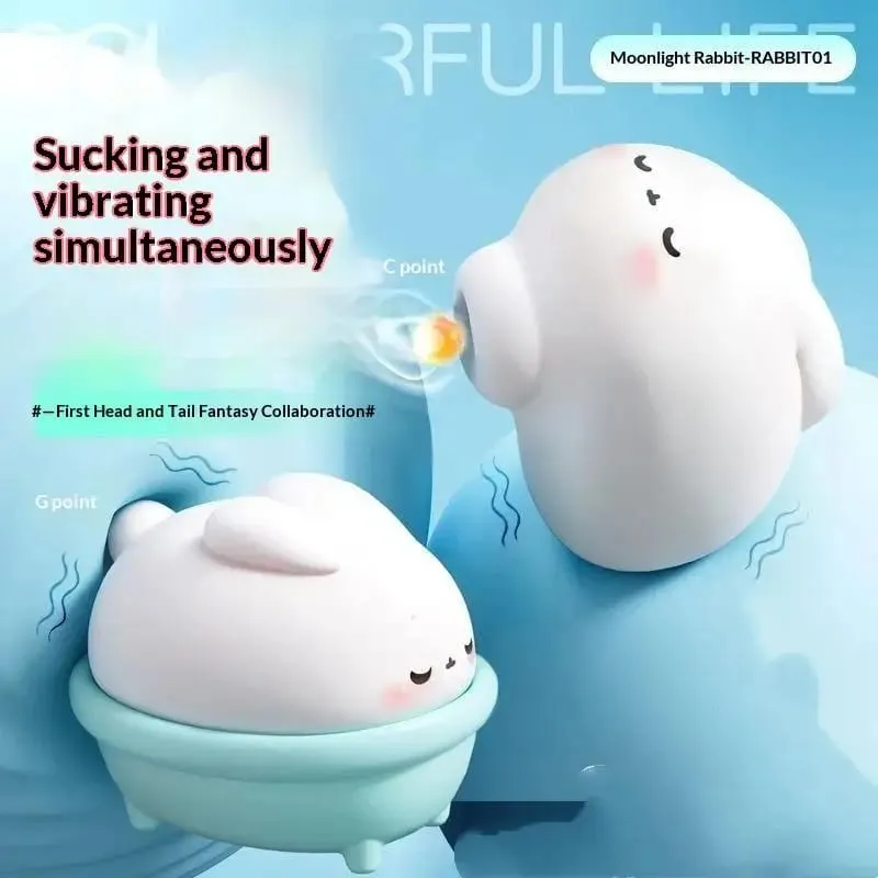 Vibrating Egg Massager Cute Rabbit Pussy Clit Sucking Vibrator G-spot Clitoral Stimulator USB Rechargeable Adult Sex Toy