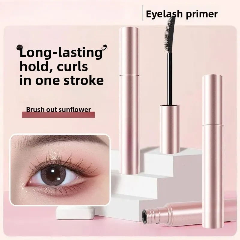 Silk Fiber Matte Mascara Makeup Ultra-Fine Brush Lengthens Eyelashes Waterproof Fast Dry Brown Black Curling Mascara Comestic