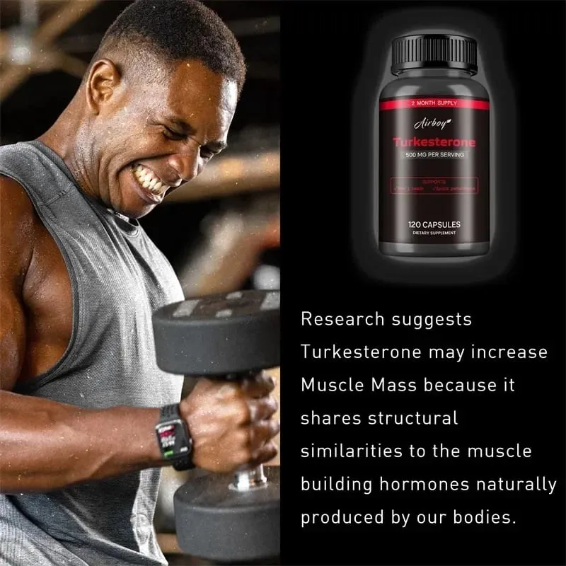 Turkesterone Supplement - Supports Muscle Mass Bone Health & Post-Workout Recovery Maintains Muscle Health — image 5