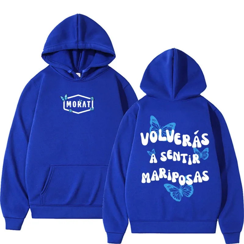 Band Morat Volveras A Sentir Mariposas Merch Hoodies Men's Women Fashion Hip Hop Rock Sweatshirts Fleece Casual Oversized Hoodie — image 12