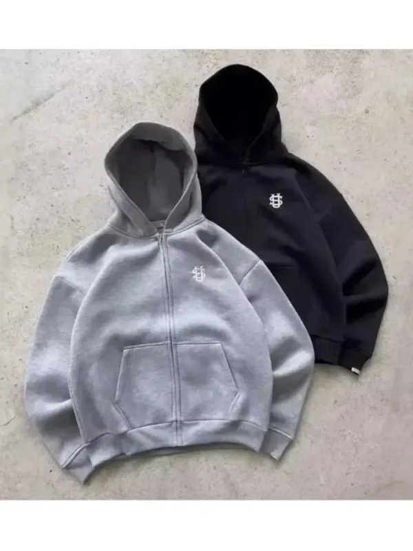 2025 Autumn/Winter Fashion Printed Harajuku Y2K Zipper Hoodie for Women's Streets Y2K New Punk Sportswear unisex Casual Hoodie