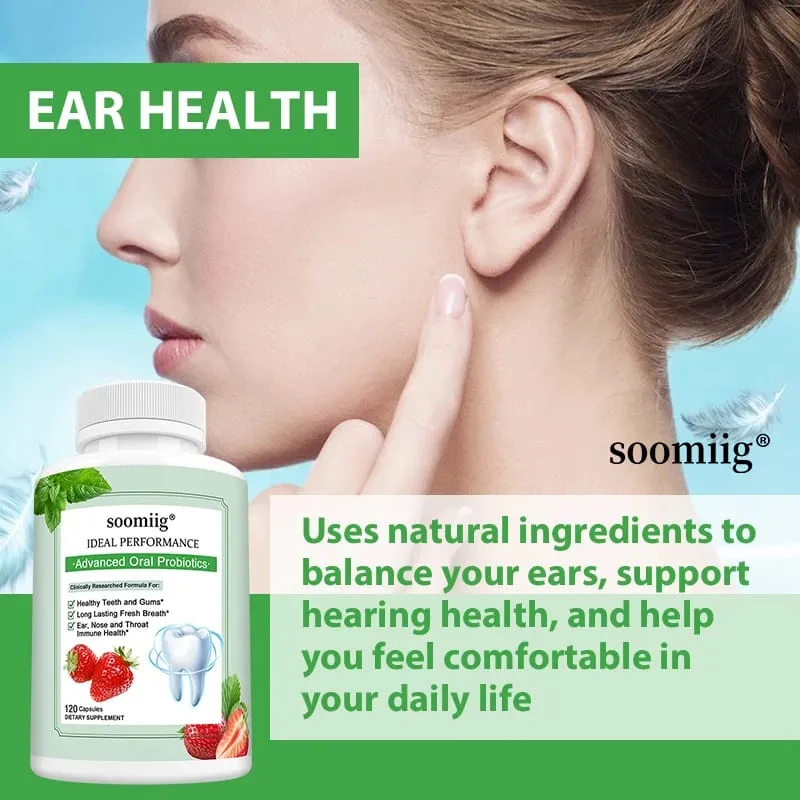 Advanced Oral Probiotics for Teeth Health & Fresh Breath - Chewable Probiotics for Oral Bad Breath 30/60/120 Capsules