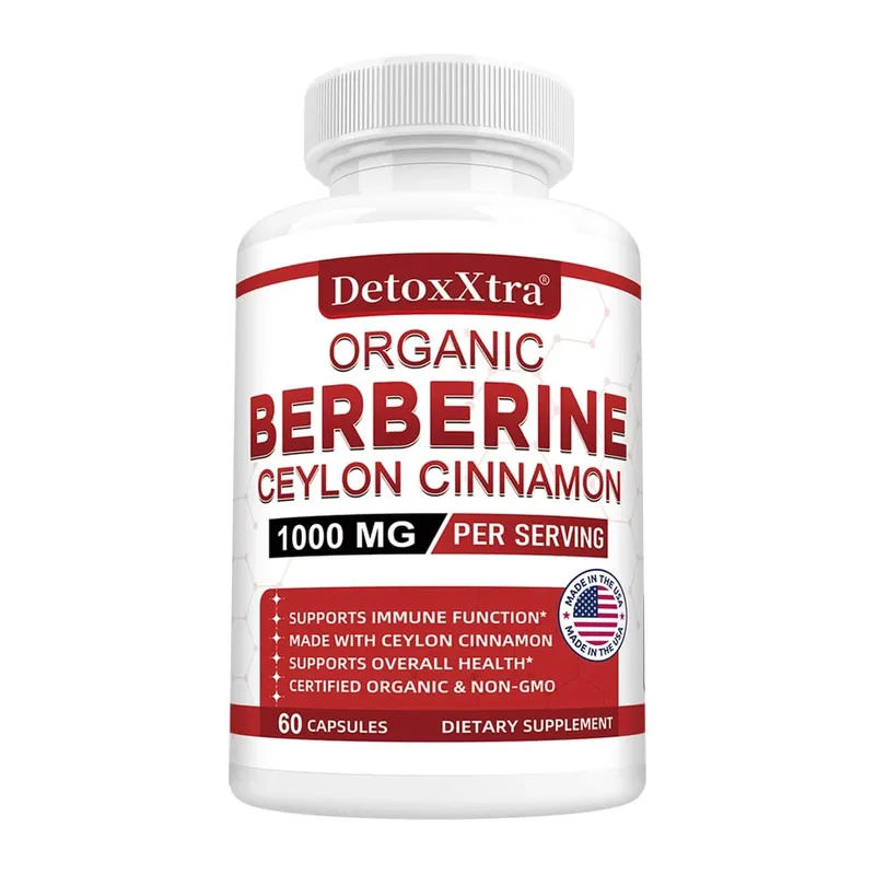 Berberine with Ceylon Cinnamon - Boosts Immunity Promotes Digestive Health Improves Bodily Functions Increases Energy Levels
