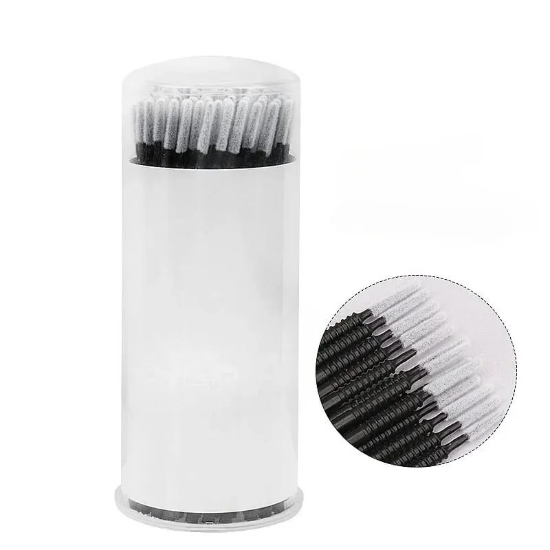 100 Pcs Disposable Spiral Mascara Applicator Lashes Brushes Eyelash Extension Makeup ToolsBrush Handle Microbrush