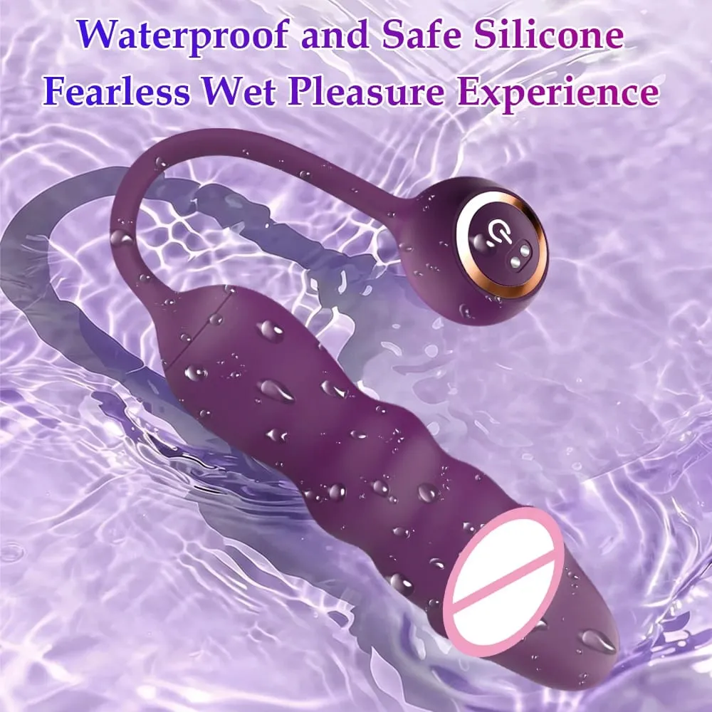 2 in 1 Thrusting Dildo Vibrator Anal Vaginal Clitoris G-Spot Stimulator Remote Control Fast Orgam Masturbator Sex Toys for Women