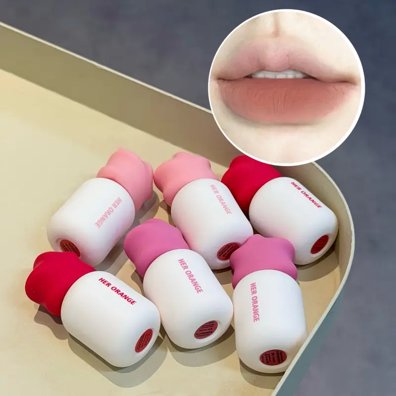 Boue à lèvres mate douce Herorange, ne sèche pas, longue tenue, pour les déplacements quotidiens, maquillage abordable