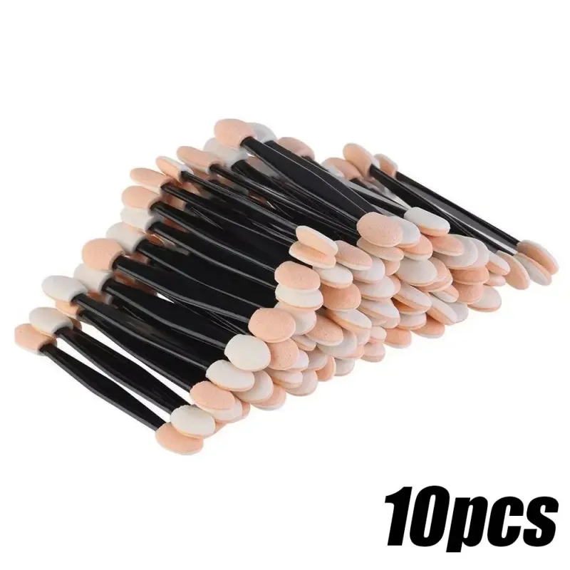 30/50pcs Double Sided Eyeshadow Applicators In Bulk Sponge Eye Shadow Brushes Disposable Mini Makeup Brushes Nail Powder Brushes