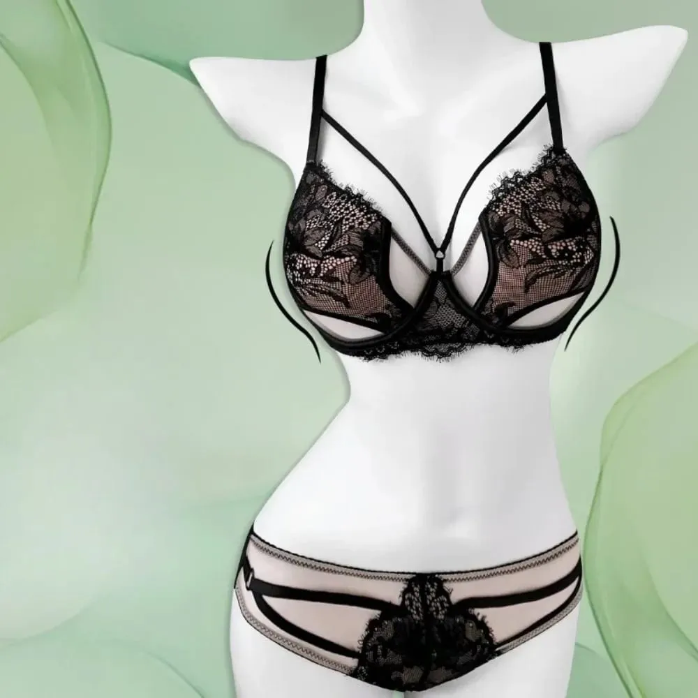 1. BANERDANNI Sexy Pure Desire Bra Set Big Bust Minimizer Push Up Side Support Anti Sagging Anti‑widening Lingerie Hot Sale Best