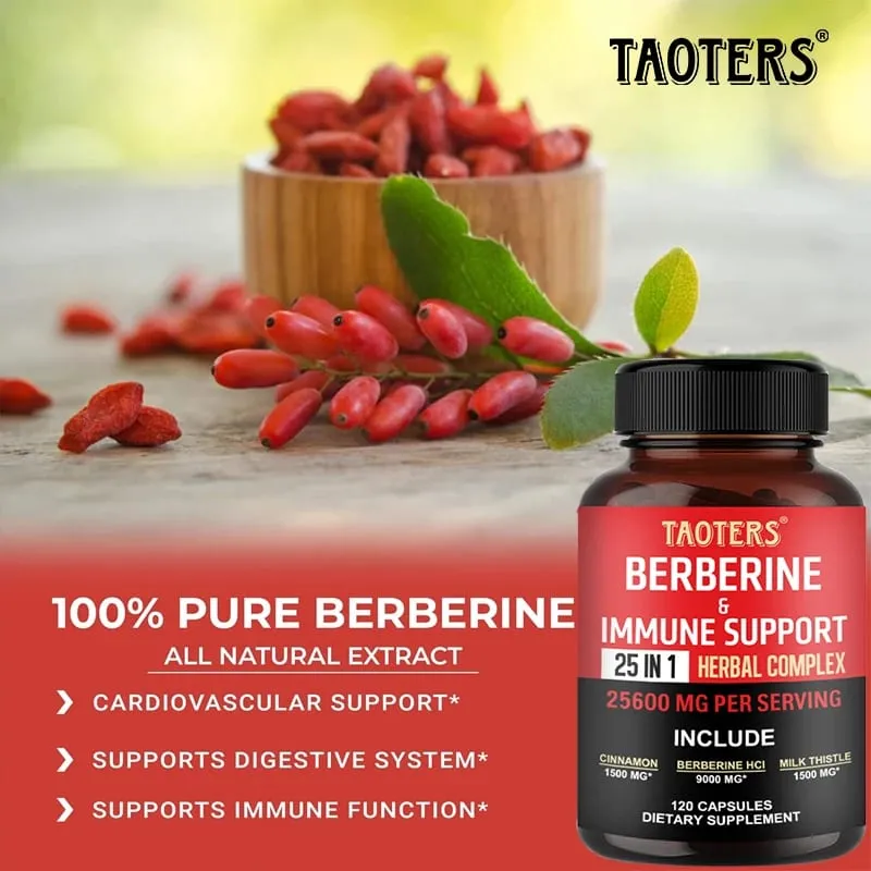 Les capsules de berbérine contiennent de la cannelle de Ceylan et du chardon-Marie pour soutenir l'équilibre du glucose, la santé du foie, la digestion et la perte de poids. — image 5