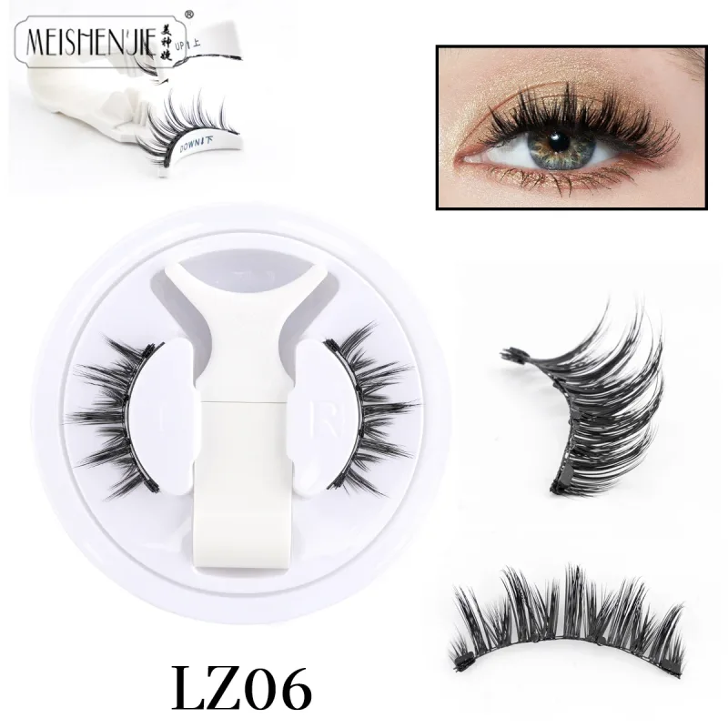 1/3 Pairs Magnetic Eye Lashes Handmade Eyelashes Soft Reusable Magnetic Lashes Natural Look 3D False Lashes Makeup Tweezers Set — image 13